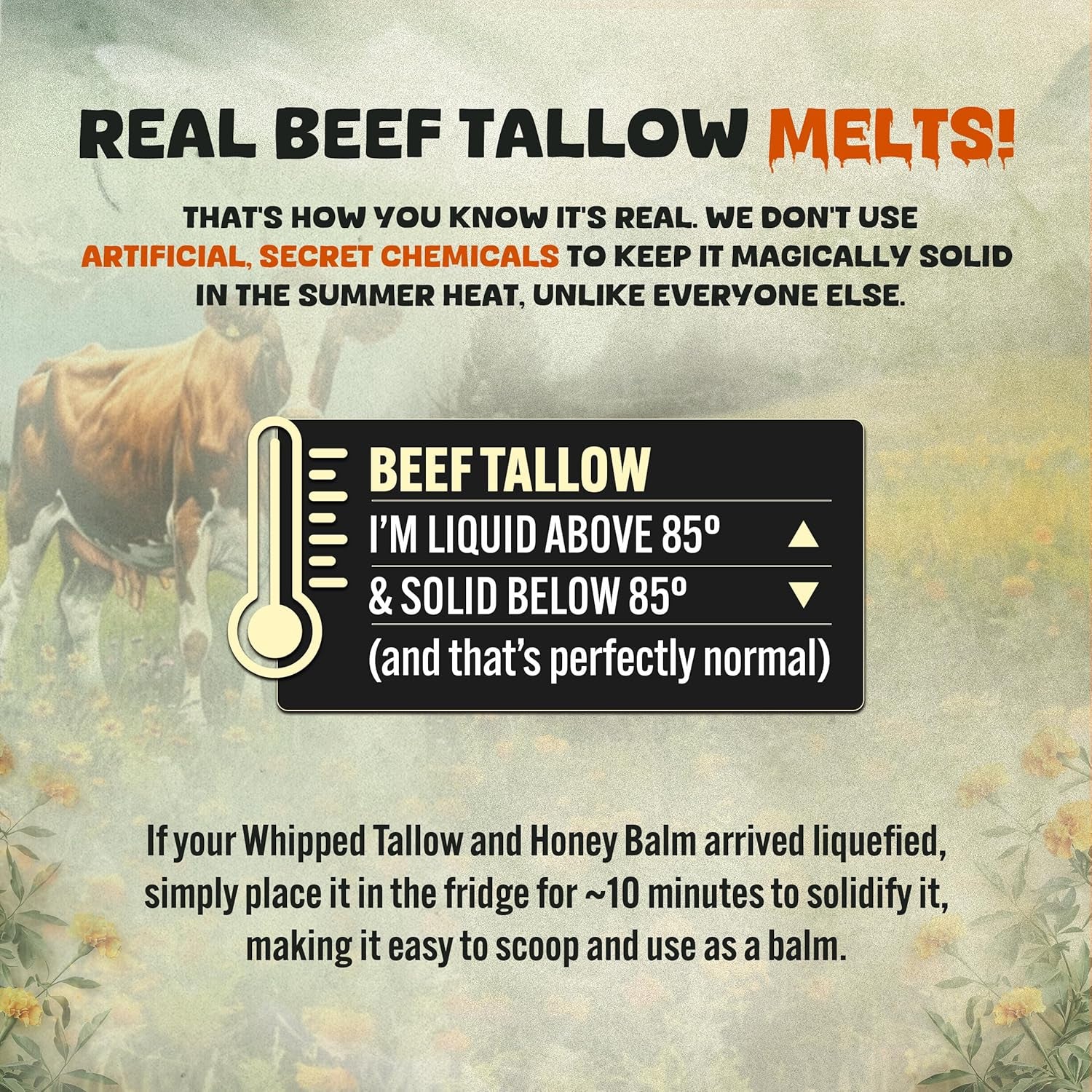 Whipped Beef Tallow and Manuka Honey Balm, 4Oz, Lavender, Grass Fed Grass Finished Organic Face Cream, Moisturizer, Body Lotion, Skin Care and Lip Balm (4 Oz, Lavender)