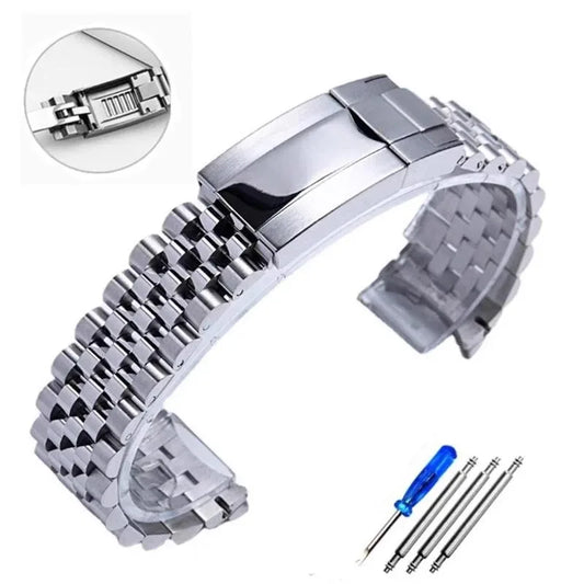 904L Jubilee Watch Band for Rolex Sub GMT Yacht Daytona Men Watch Strap Luxury Bracelet Mod Parts Replacement Accessories 20Mm