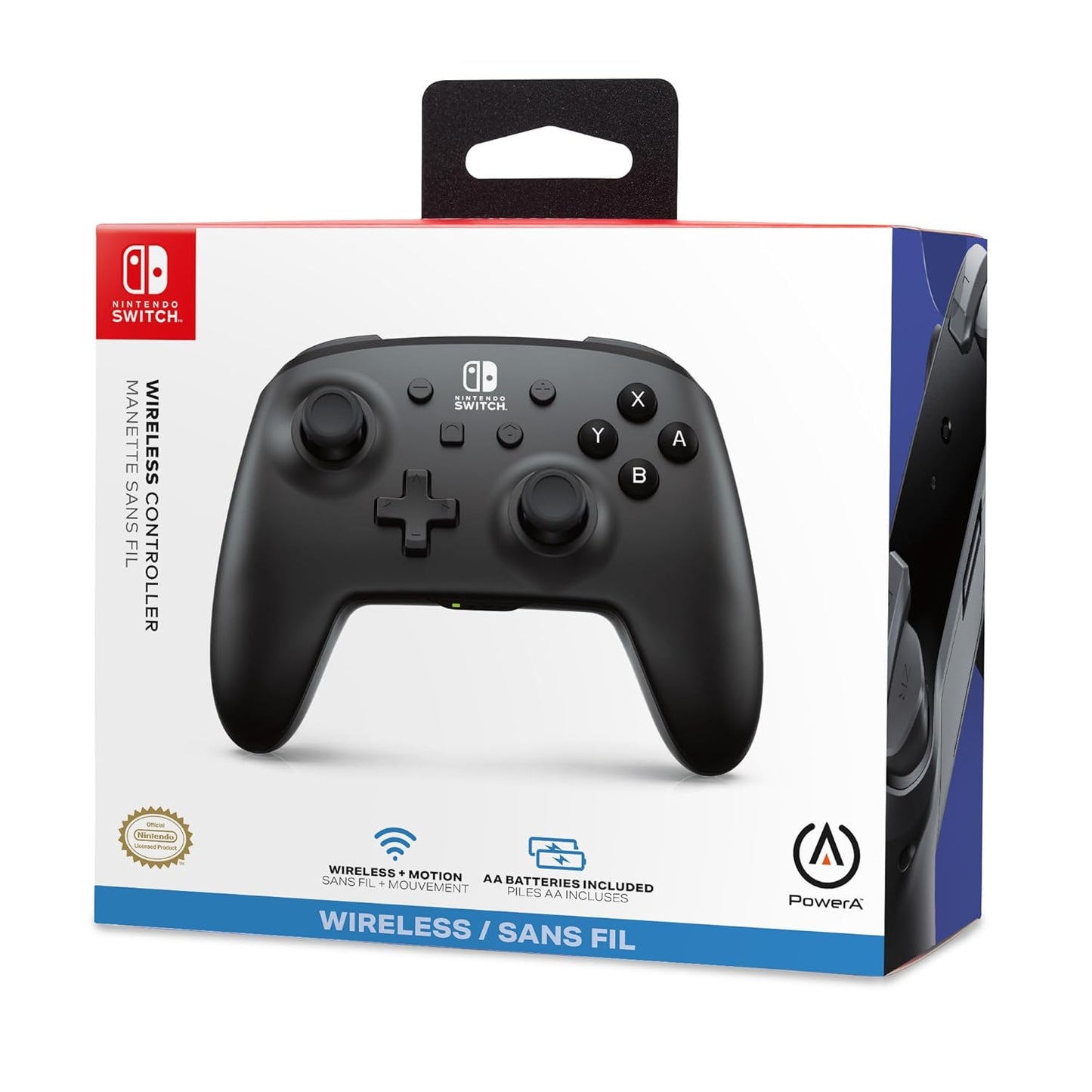 Wireless Controller for Nintendo Switch - Jet Black, Nintendo Switch - OLED Model, Nintendo Switch Lite, Gamepad, Game Controller, Bluetooth Controller, Motion Controls, Officially Licensed