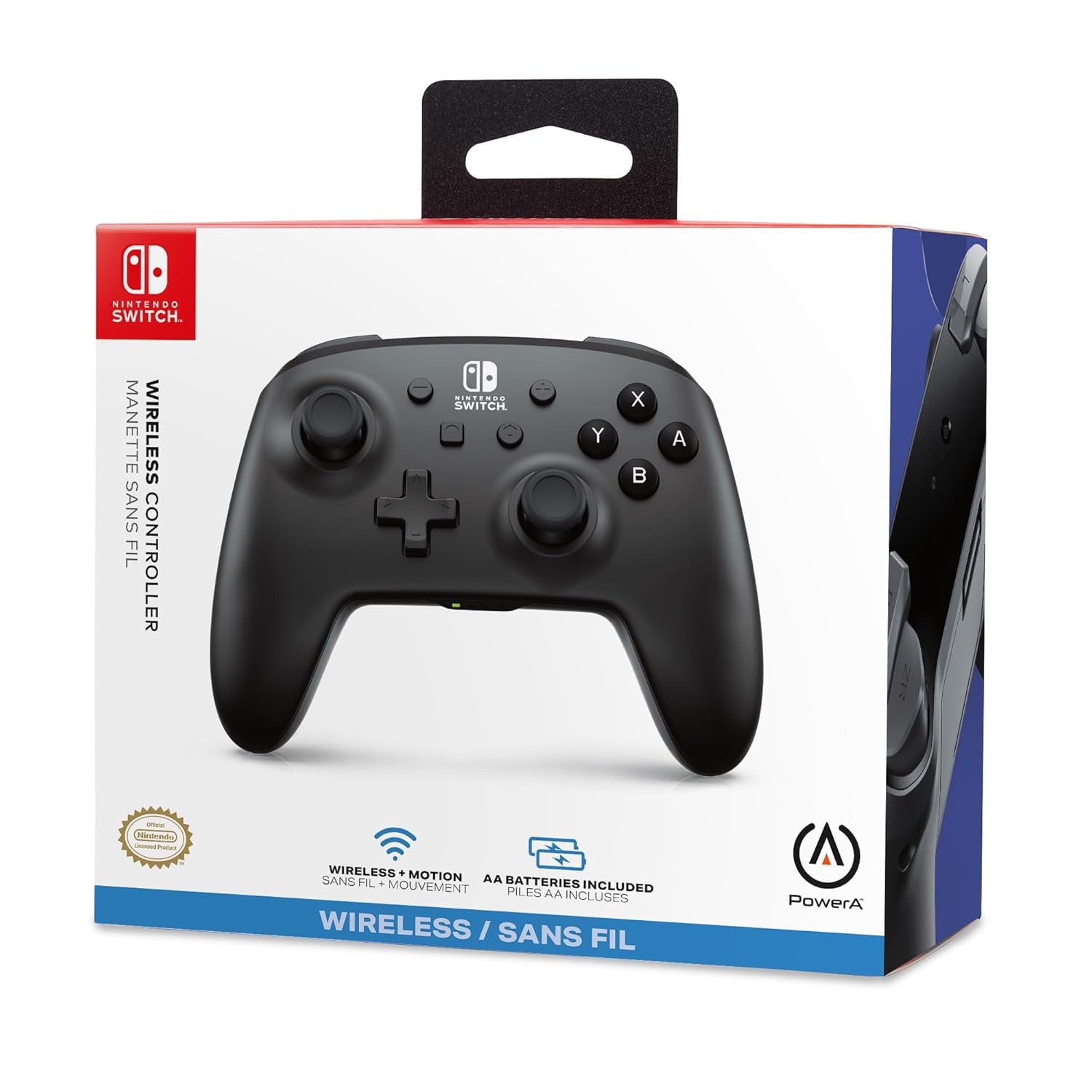 Wireless Controller for Nintendo Switch - Jet Black, Nintendo Switch - OLED Model, Nintendo Switch Lite, Gamepad, Game Controller, Bluetooth Controller, Motion Controls, Officially Licensed
