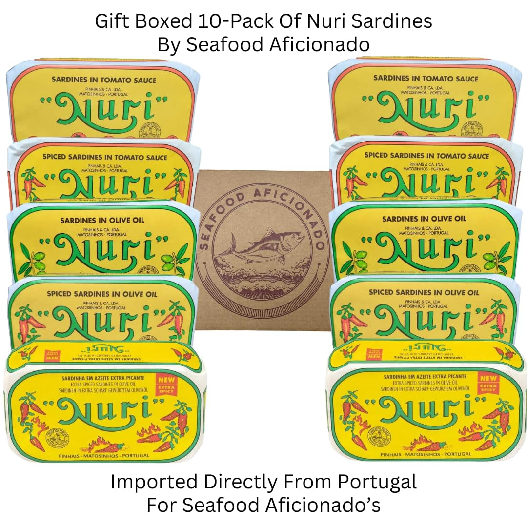 10 Pack Variety Including Nuri Portuguese Sardines Collection