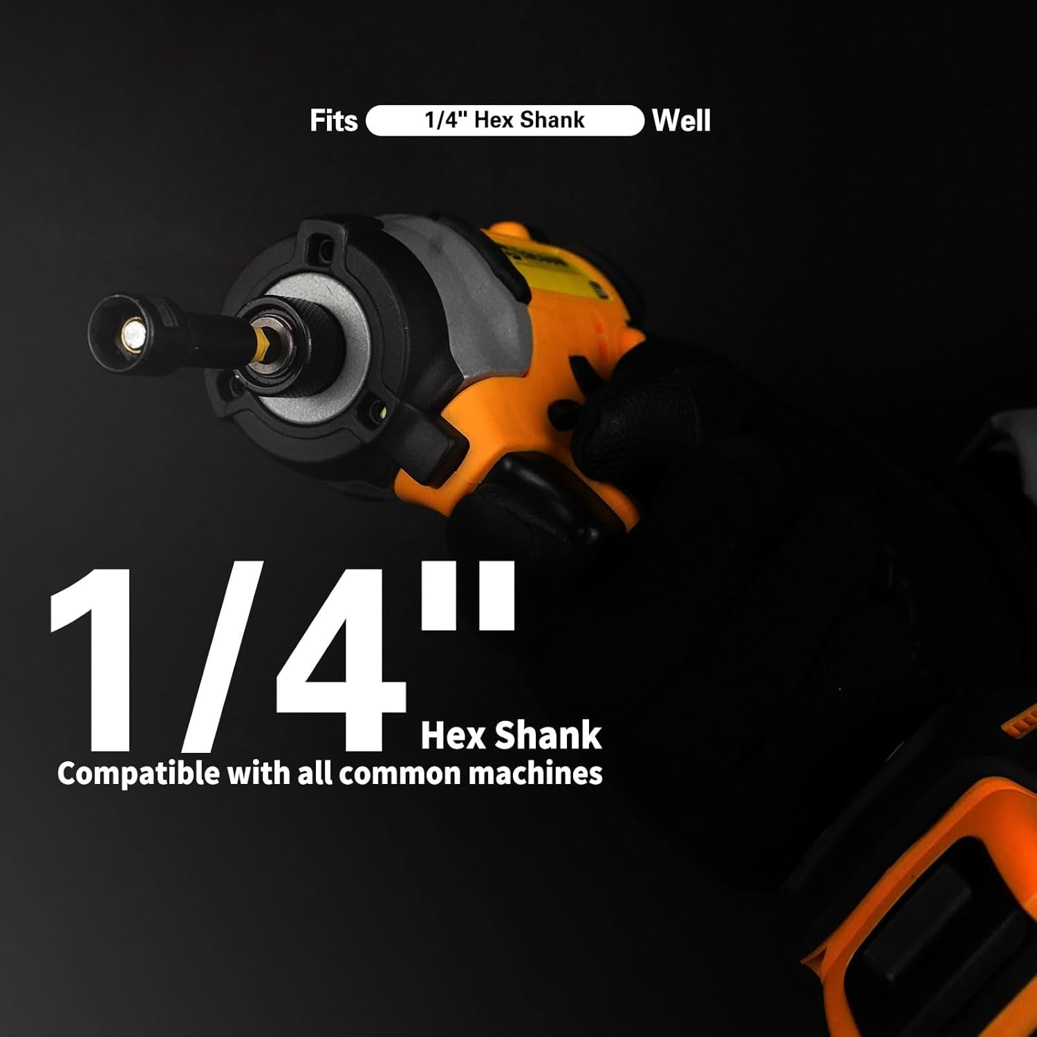 55PCS Impact Nut Driver Set, Deep Nut Driver Set with Wing Nut Driver, Metric & SAE Magnetic Nut Driver Sets with Pivoting Nutsetter Quick-Release Extention, Impact Bits with Socket Adapter