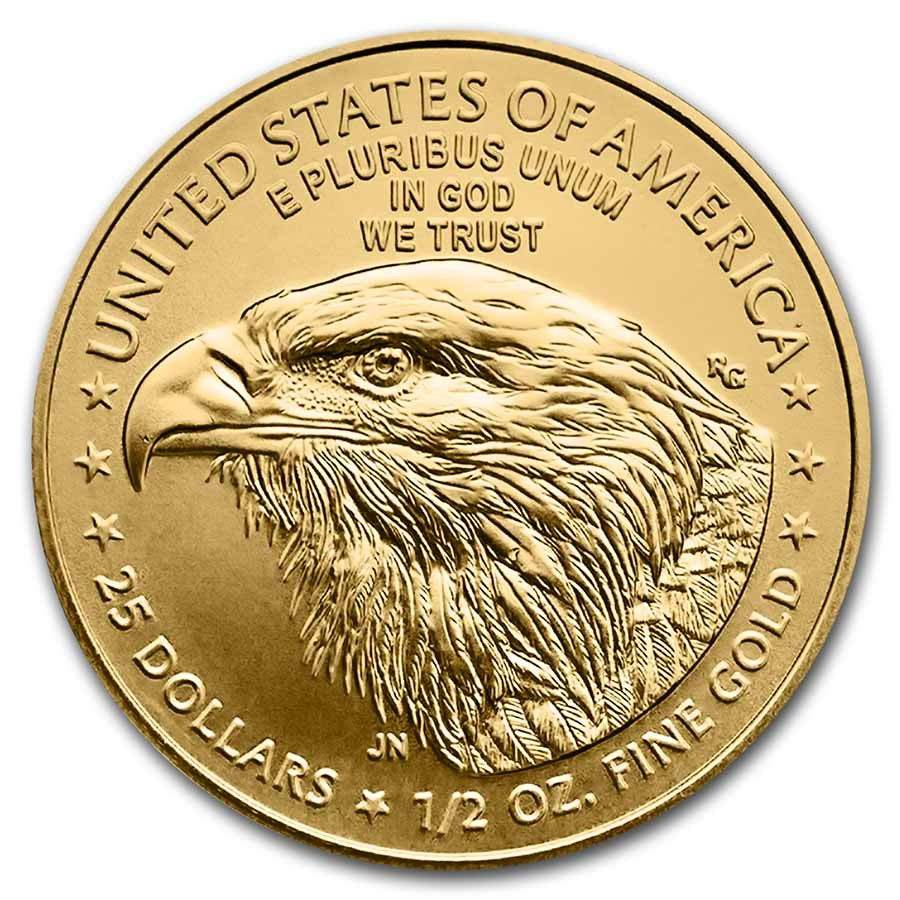 1/2 Oz American Gold Eagle Coin BU (Random Year)