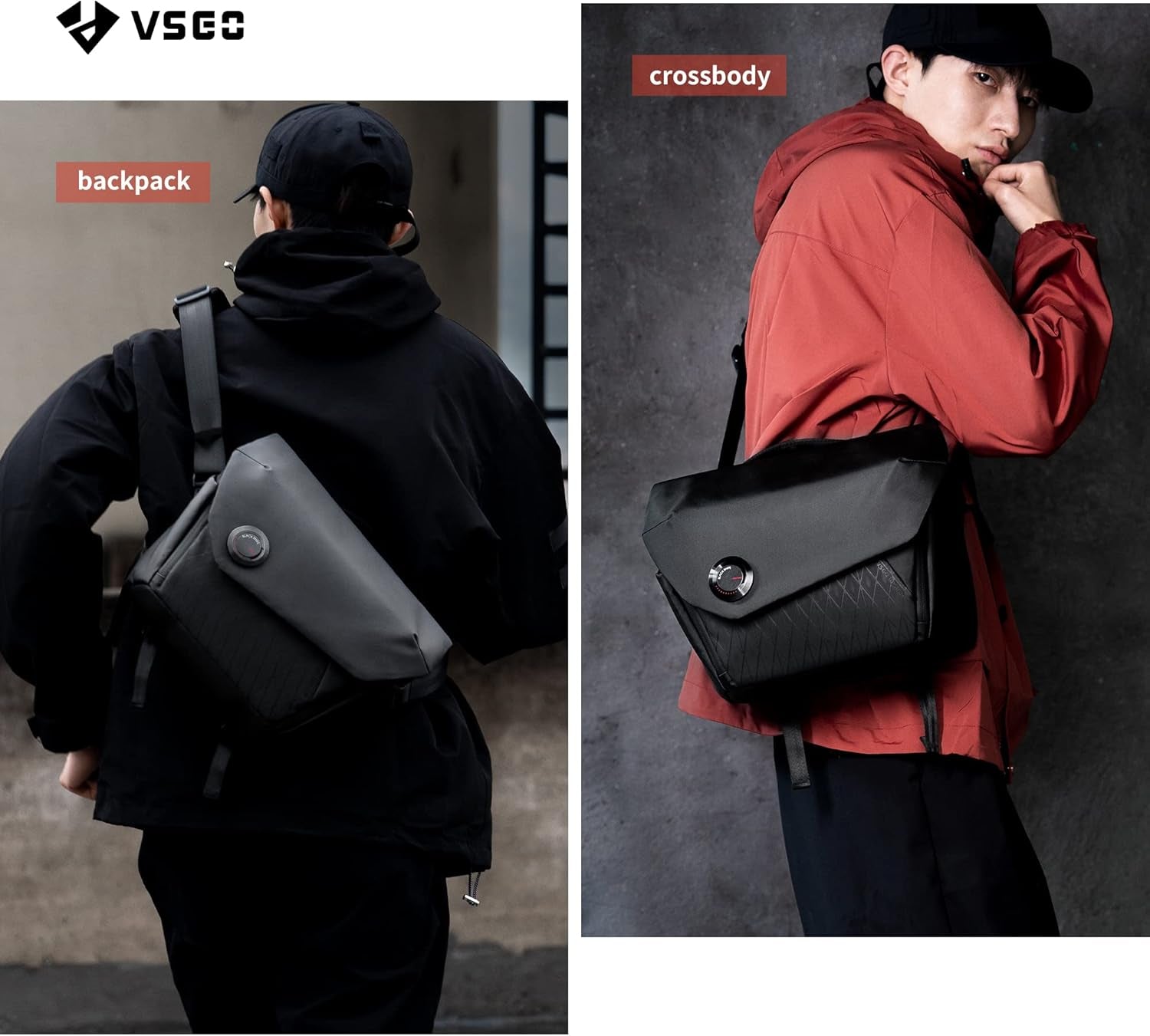 6L Waterproof Camera Sling Bag, Single-Shoulder Messenger Bag for DSLR/SLR Cameras, Drone Photography, and Daily Commute