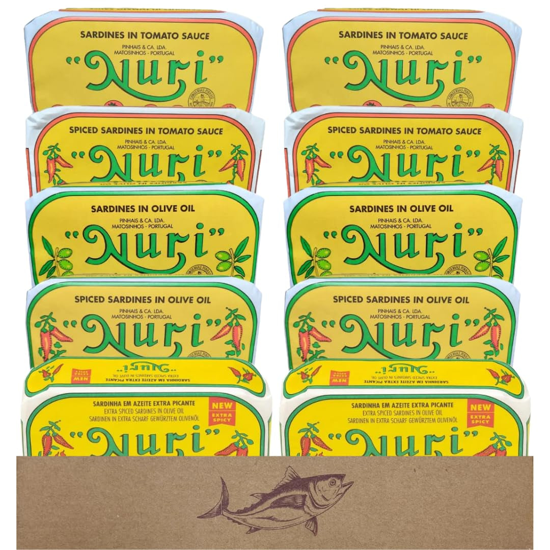 10 Pack Variety Including Nuri Portuguese Sardines Collection