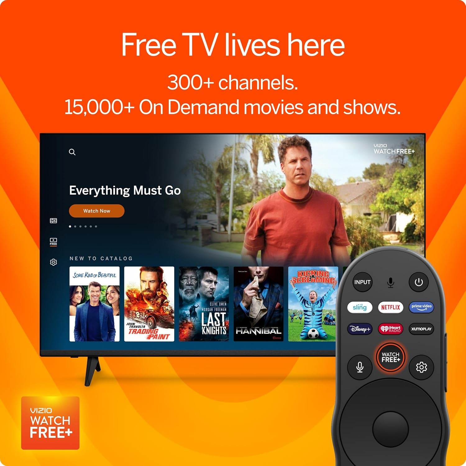 43-Inch 4K UHD LED Smart TV W/Dolby Vision HDR, Wifi 6, Bluetooth Headphone Capable, Apple Airplay, Google Cast Built-In (V4K43M-08, New)