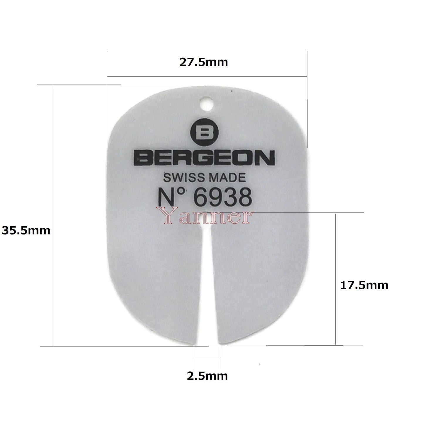 5PCS BERGEON 6938 DIAL PROTECTOR SHIM WATCH HANDS REMOVER SHIM for WATCH DAIL CUSHION WATCH REPAIR TOOLS