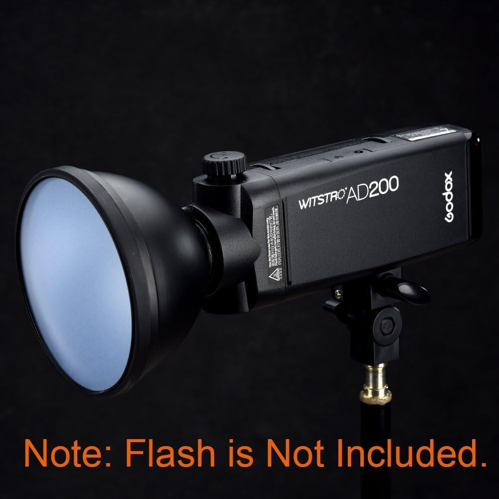 AD-S2 Standard Reflector with Soft Diffuser for  Ad200Pro II AD200 Pro AD200 AD180 AD360 AD360II Flashes