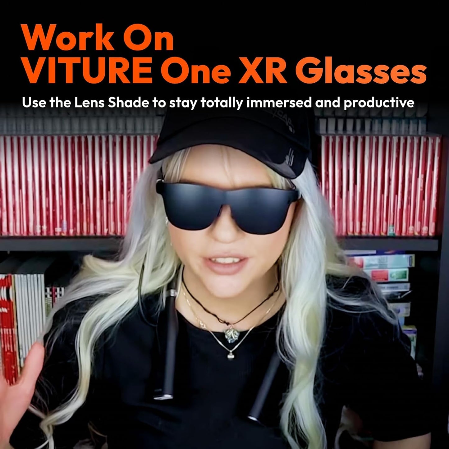 XR Glasses Lens Shade, Block Out All Ambient Light, Easy to Attach