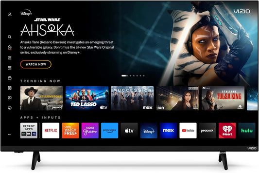43-Inch 4K UHD LED Smart TV W/Dolby Vision HDR, Wifi 6, Bluetooth Headphone Capable, Apple Airplay, Google Cast Built-In (V4K43M-08, New)
