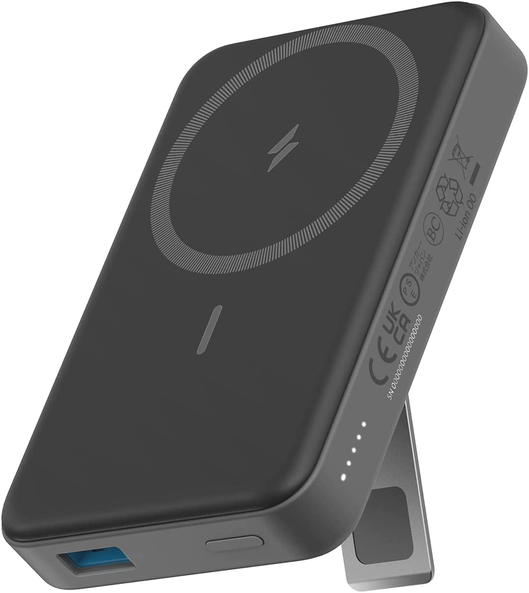 633 Magnetic Battery, 10,000Mah Foldable Wireless Portable Charger, 20W USB-C Power Delivery Power Bank with Stand, Magsafe-Compatible for Iphone 16/15/14/13/12 Series