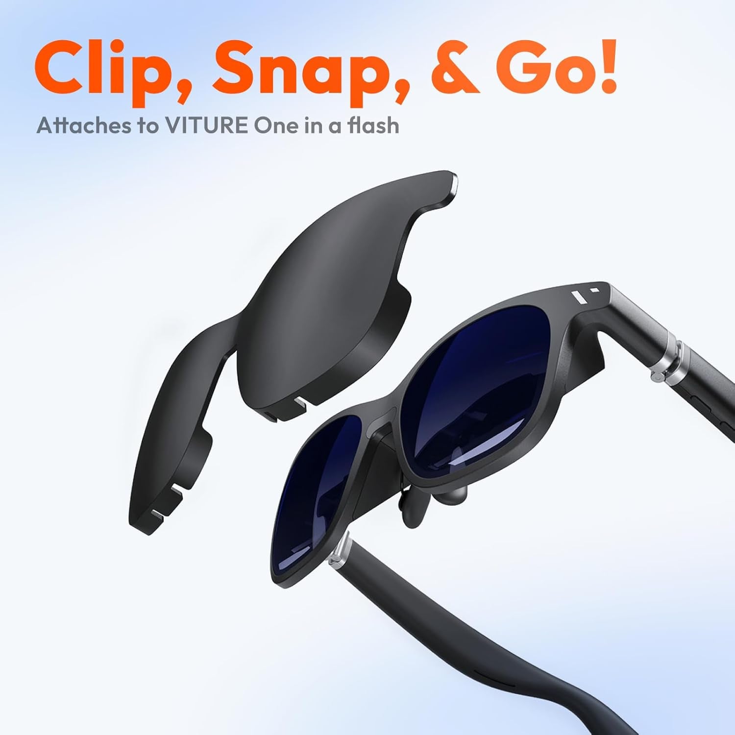 XR Glasses Lens Shade, Block Out All Ambient Light, Easy to Attach