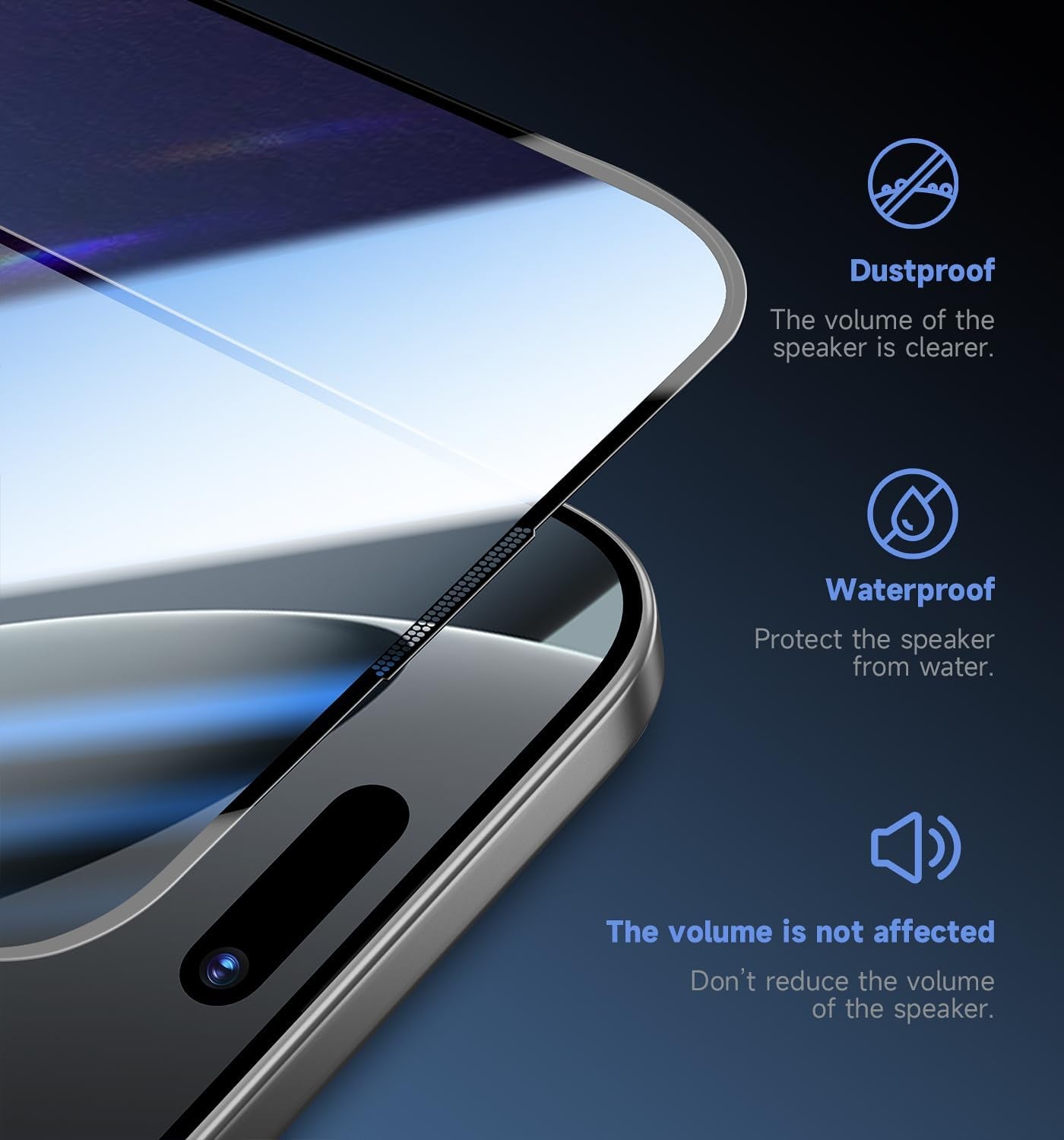 2 Pack for Iphone 16 Pro Max 6.9 Inch Tempered Glass Screen Protector, HD Clear, Bubble Free, Easy Installation, Auto Dust-Elimination