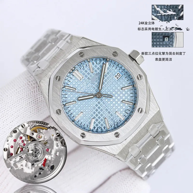 ZF Factory Men'S and Women'S 15550 Watch Small Size 37Mm Fully Automatic Cal3120 Mechanical Movement 50Th Anniversary Top Craftsmanship Quality