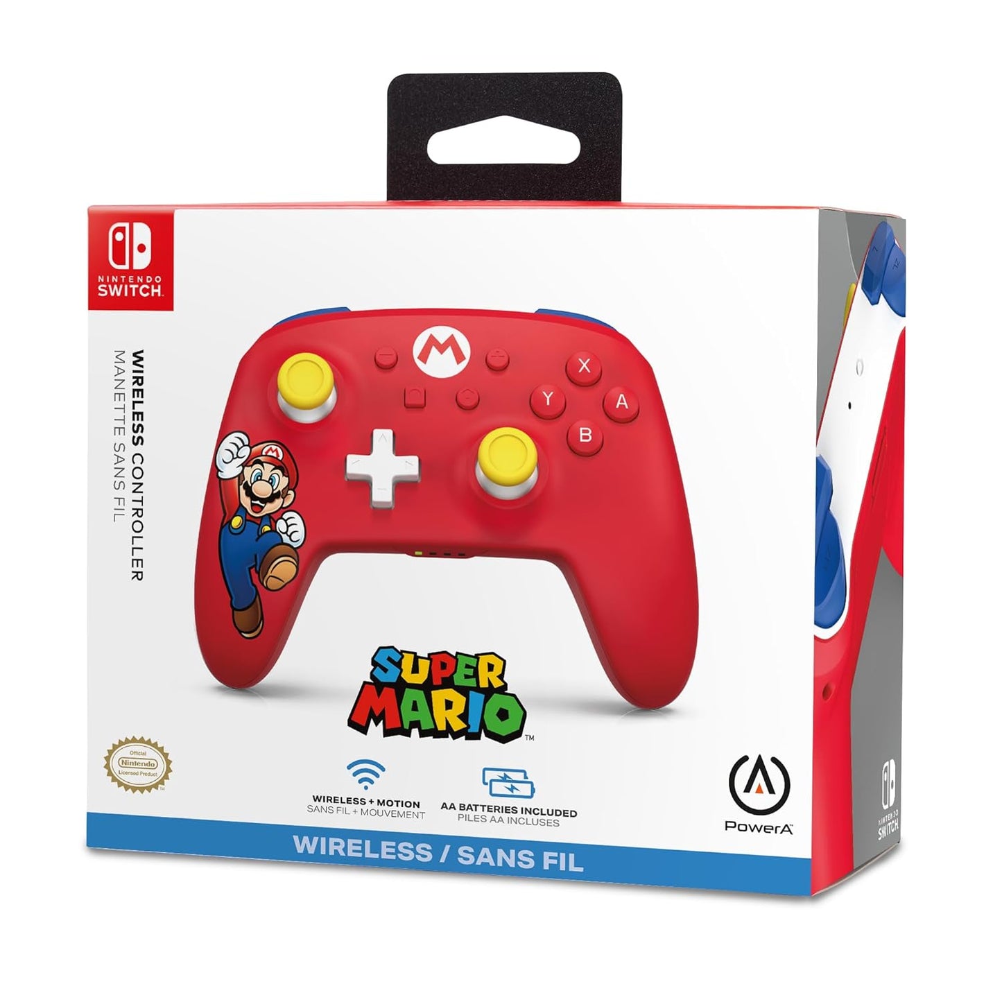Wireless Controller for Nintendo Switch - Mario Joy, Nintendo Switch - OLED Model, Nintendo Switch Lite, Gamepad, Game Controller, Bluetooth Controller, Motion Controls, Officially Licensed