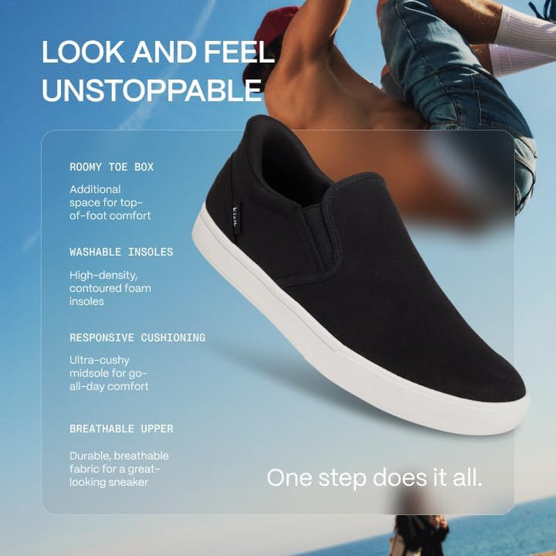 Shoes: Venice Comfortable Breathable Stretch Canvas Slip on Sneakers, Convenient Hands Free Shoes | Casual Shoes for Men, Women, and Elderly | Stylish, Orthopedic Shoes for Everyday and Travel