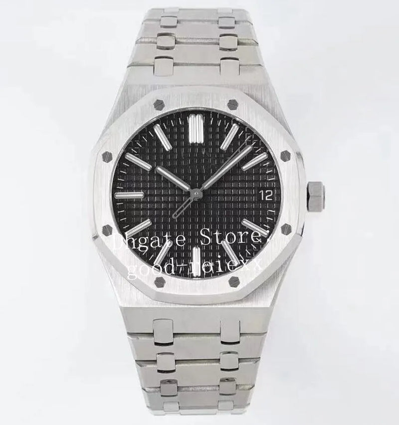 41Mm Watches Men Watch Men'S Automatic Cal.4302 Movement Mechanical 50Th Anniversary Dive Full Steel 15510 White Gray Blue Black Dial Wristwatches