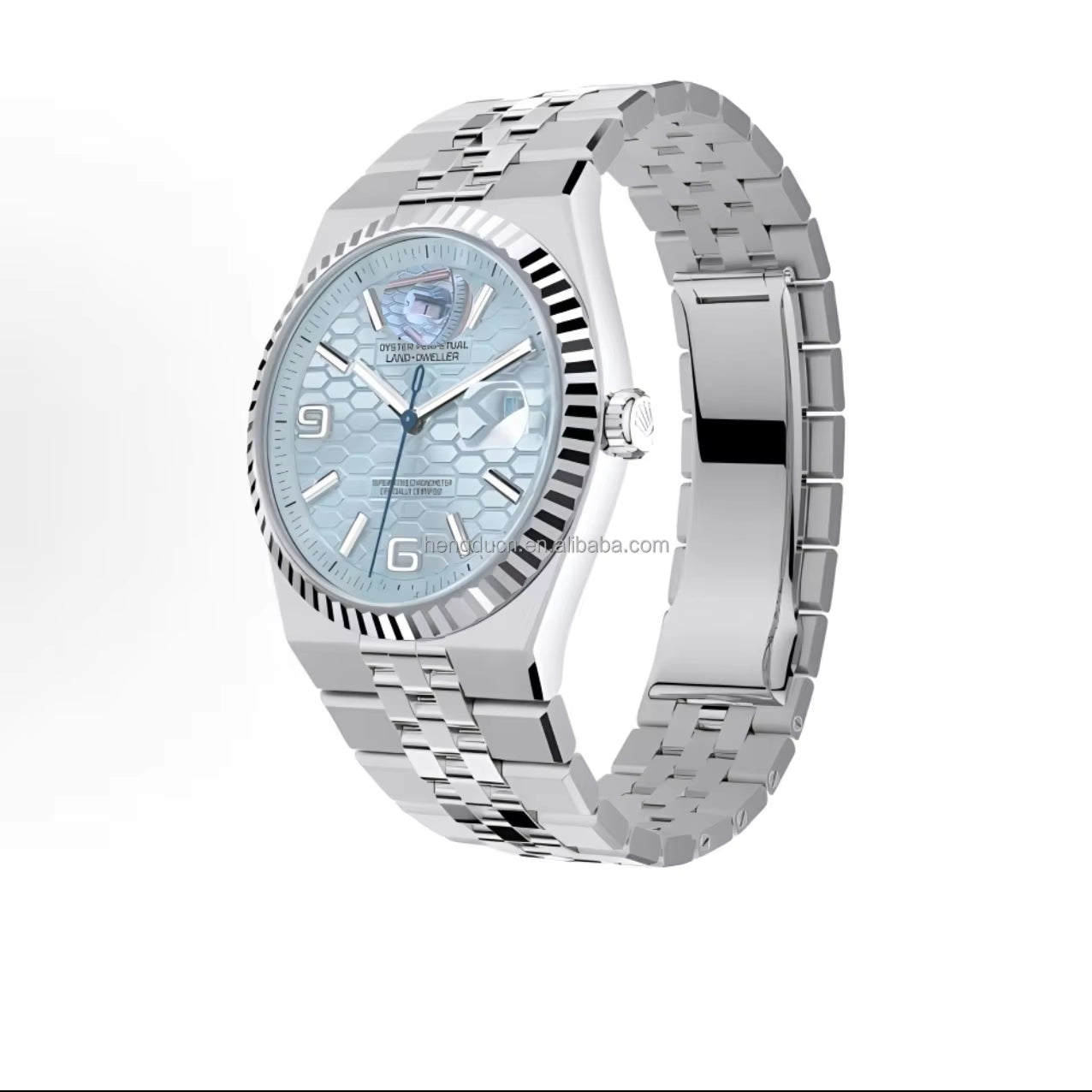 2025 New Design Men Watch Diamond Watch 904L Date Stainless Steel Movement Calendar Luxury Land Dweller Watches Men