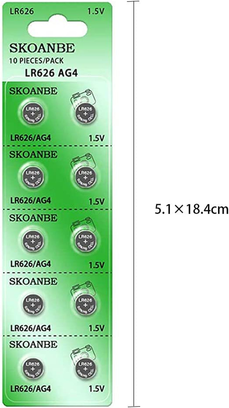 10Pack SR626SW 377 LR626 AG4 1.5V Watch Battery