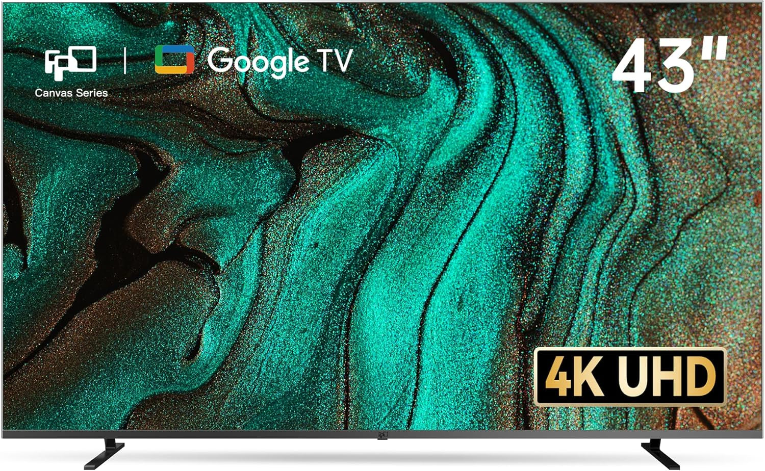 43 Inch Smart TV 4K UHD LED TV Flat Screen Google TV with Google Cast, Bluetooth, HDMI, Streaming Live, HDR 10, Dolby Vision, Ultra Slim Television(Canvas-Series, CG43-C3, 2025)