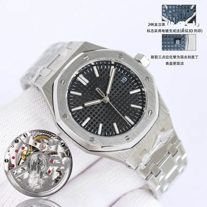 ZF Factory Men'S and Women'S 15550 Watch Small Size 37Mm Fully Automatic Cal3120 Mechanical Movement 50Th Anniversary Top Craftsmanship Quality