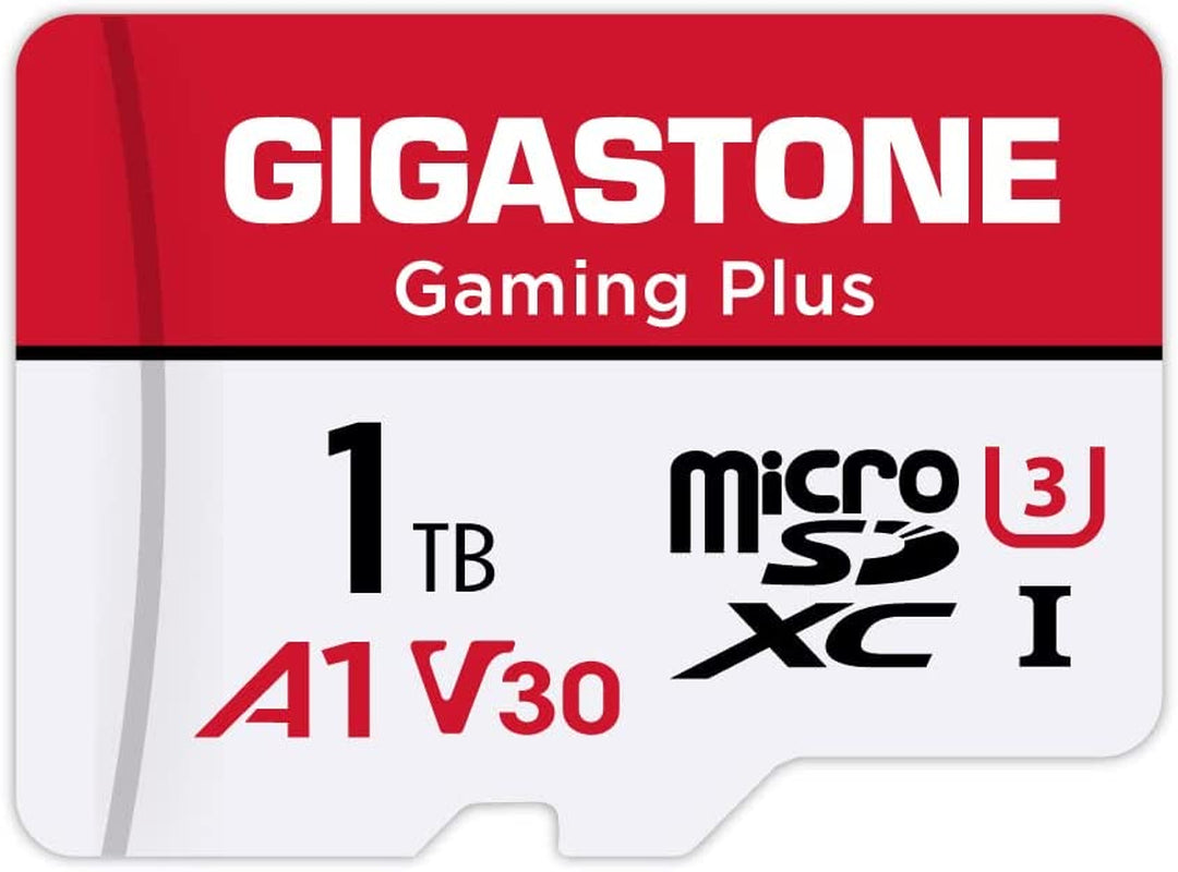 1TB Gaming plus Series Memory Card Speed up to 150/120Mb/S for Nintendo-Switch, Steam Deck, 4K Video A1 V30 U3 Microsdxc with SD Adapter