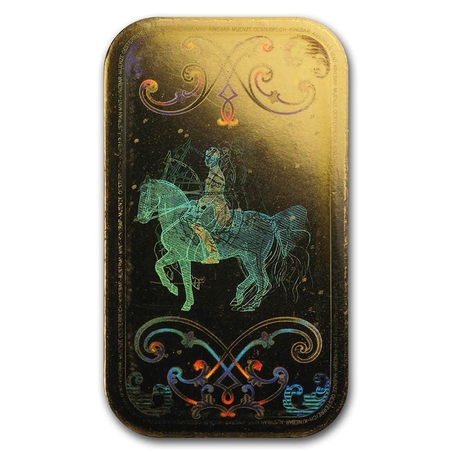 10 Gram Gold Bar - Austrian Mint Kinebar Design (In Assay)