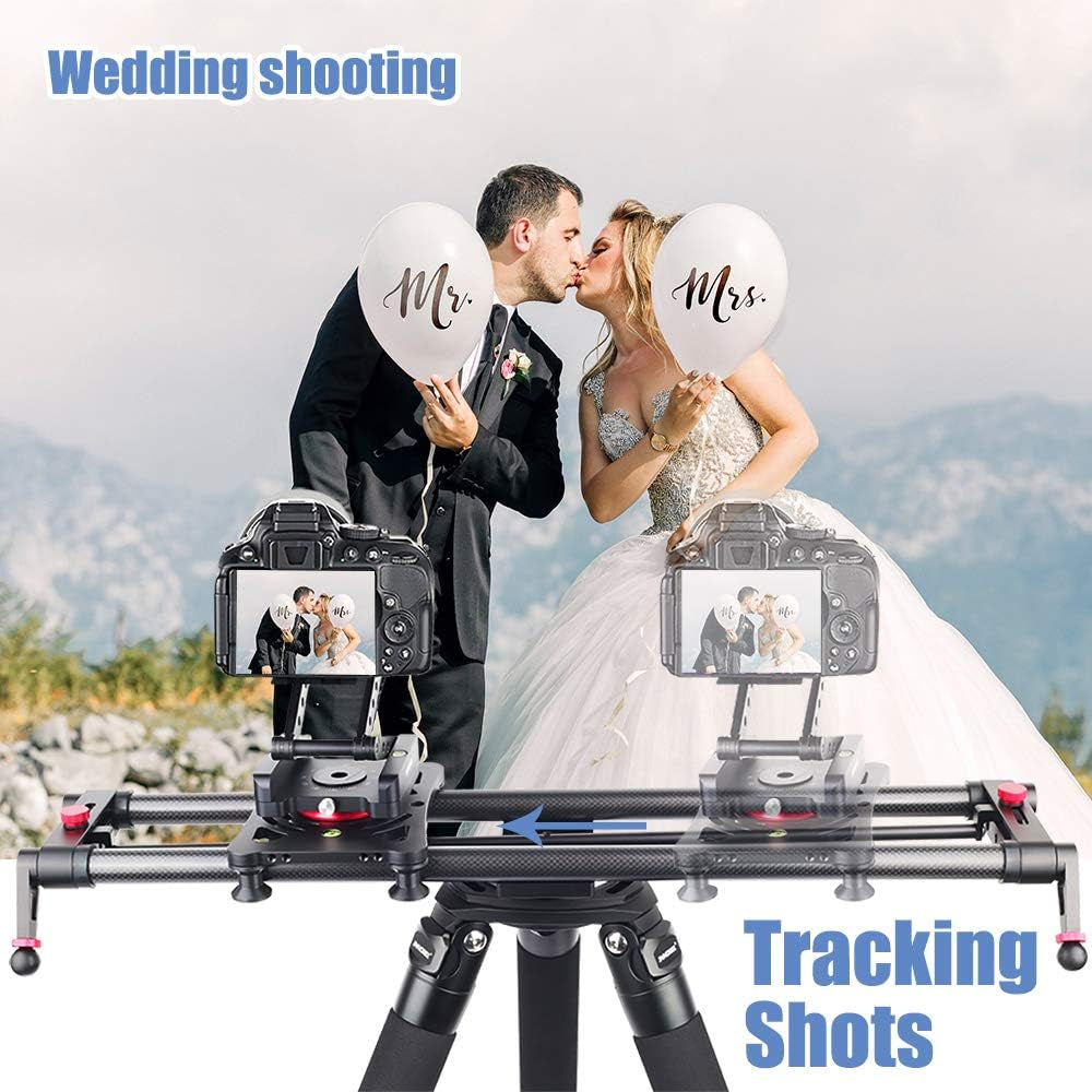 Z-Flex Tilt Tripod Head- MH5 CNC Aluminum Alloy All Metal Flexible Folding Z Pan 360° Horizontal Rotation with 1/4" and 3/8" Screws, Max Load 6.61Lb for Canon Nikon Sony DSRL Camcorder Slider