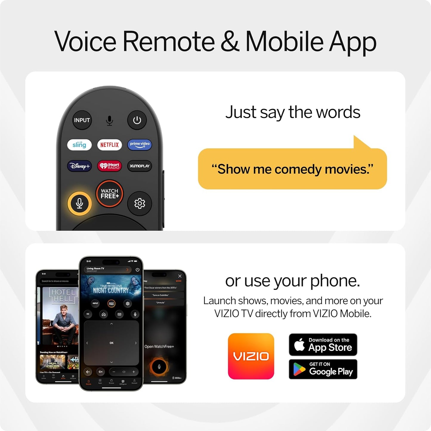 43-Inch 4K UHD LED Smart TV W/Dolby Vision HDR, Wifi 6, Bluetooth Headphone Capable, Apple Airplay, Google Cast Built-In (V4K43M-08, New)