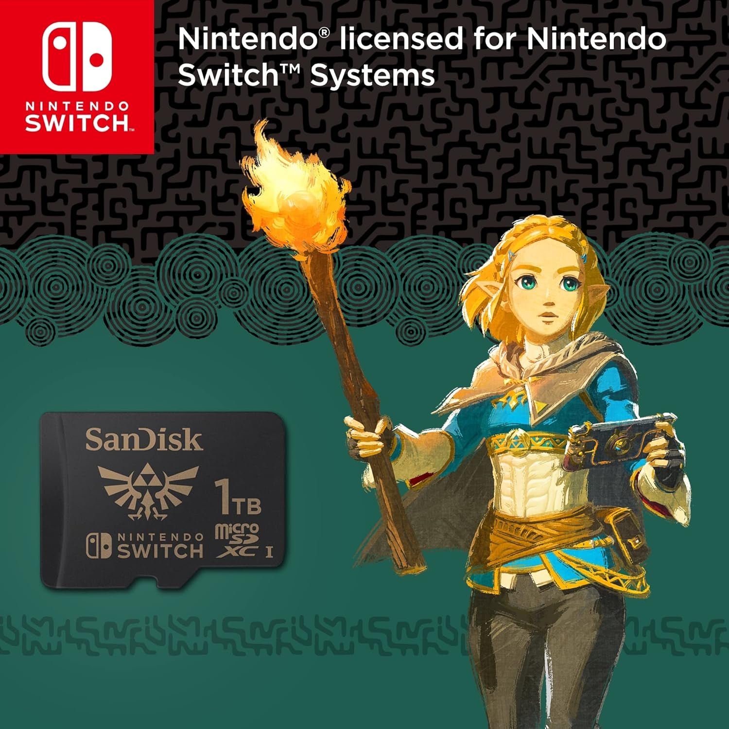 1TB Microsdxc-Card Licensed for Nintendo-Switch - SDSQXAO-1T00-GN6ZN