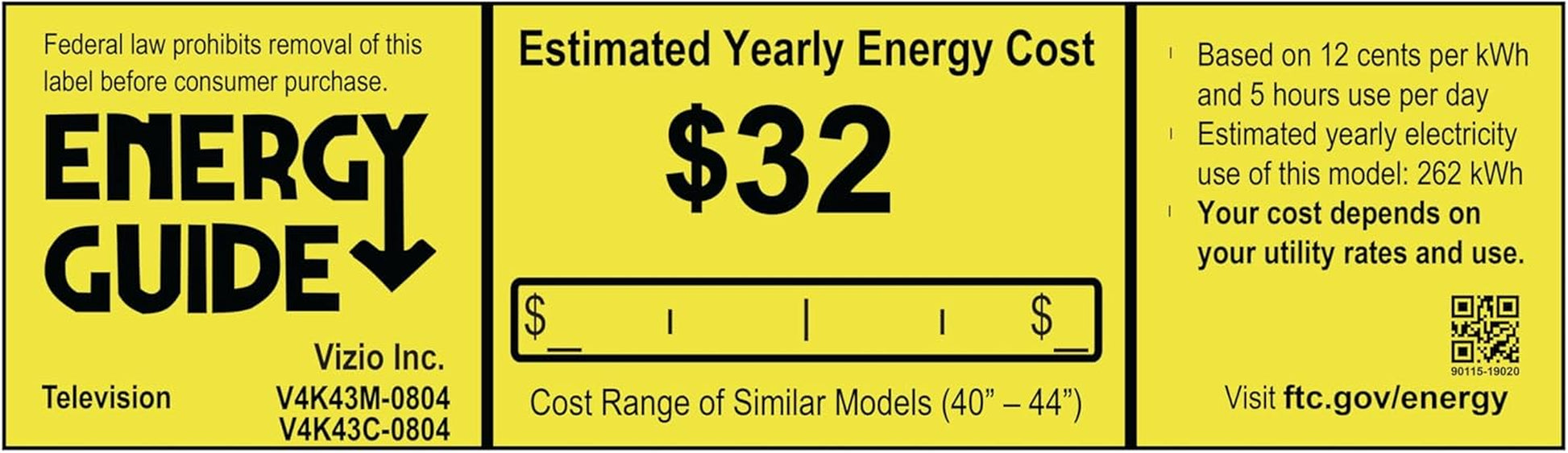 43-Inch 4K UHD LED Smart TV W/Dolby Vision HDR, Wifi 6, Bluetooth Headphone Capable, Apple Airplay, Google Cast Built-In (V4K43M-08, New)