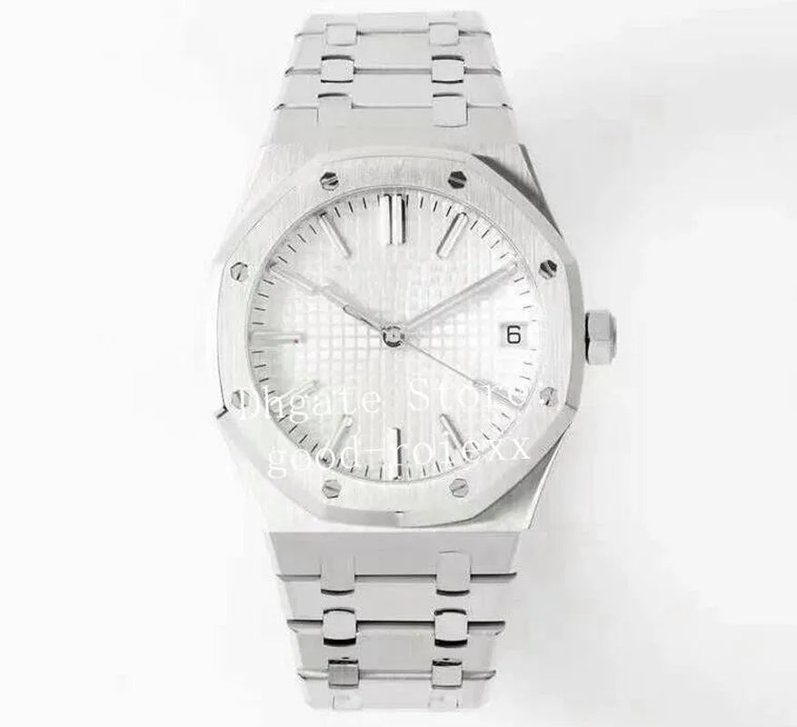 41Mm Watches Men Watch Men'S Automatic Cal.4302 Movement Mechanical 50Th Anniversary Dive Full Steel 15510 White Gray Blue Black Dial Wristwatches