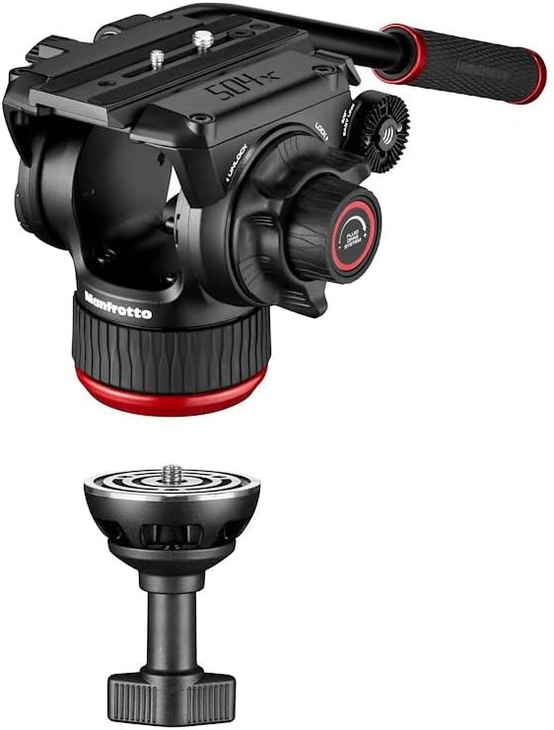 504X Fluid Video Head with 635 Fast Single Leg Carbon Tripod, Fast Tripod and Video Head Kit, Made of Premium Carbon Fibre, Designed for DSLR Digital Cameras, Videographer