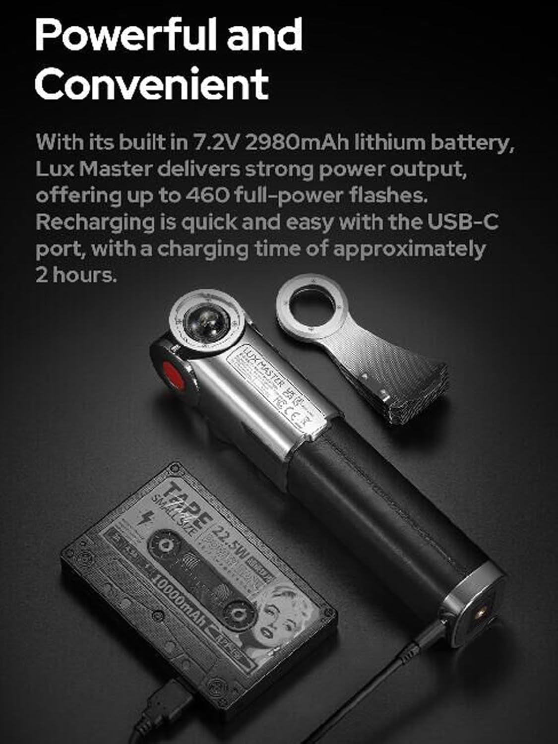 Lux Master Retro TTL HSS Camera Flash,Touch Screen,Wireless Sync, Built in Battery,2.4G Wireless X System Compatible with Sony/Nikon/Canon/Fuji/Leica/Sigma/Panasonic