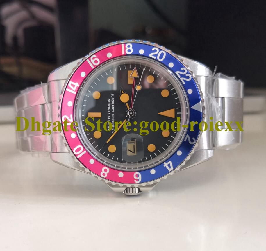 Antique Watches Men V2 Version Alloy Bezel Watch Men'S Bp Vintage 1675 Automatic 2813 Movement Stainless Steel BPF Factory 16710 Date Dress Wristwatches