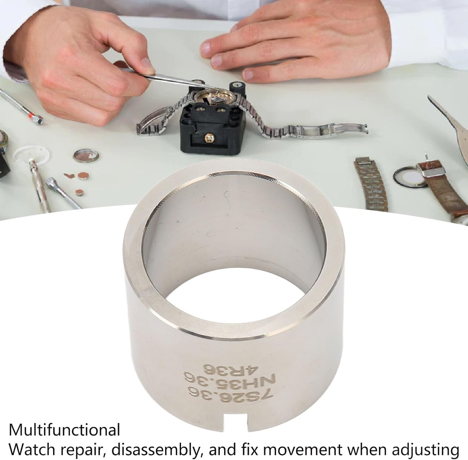 Watch Movement Holder, Proof Movement Base Repair Assembly Tool for 36 7S26 7S36 4R, Multi Purpose with Easy to Use