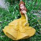 Beauty and the Beast Princess Belle Ornament - Classic Princess Design in Yellow Dress (B135)