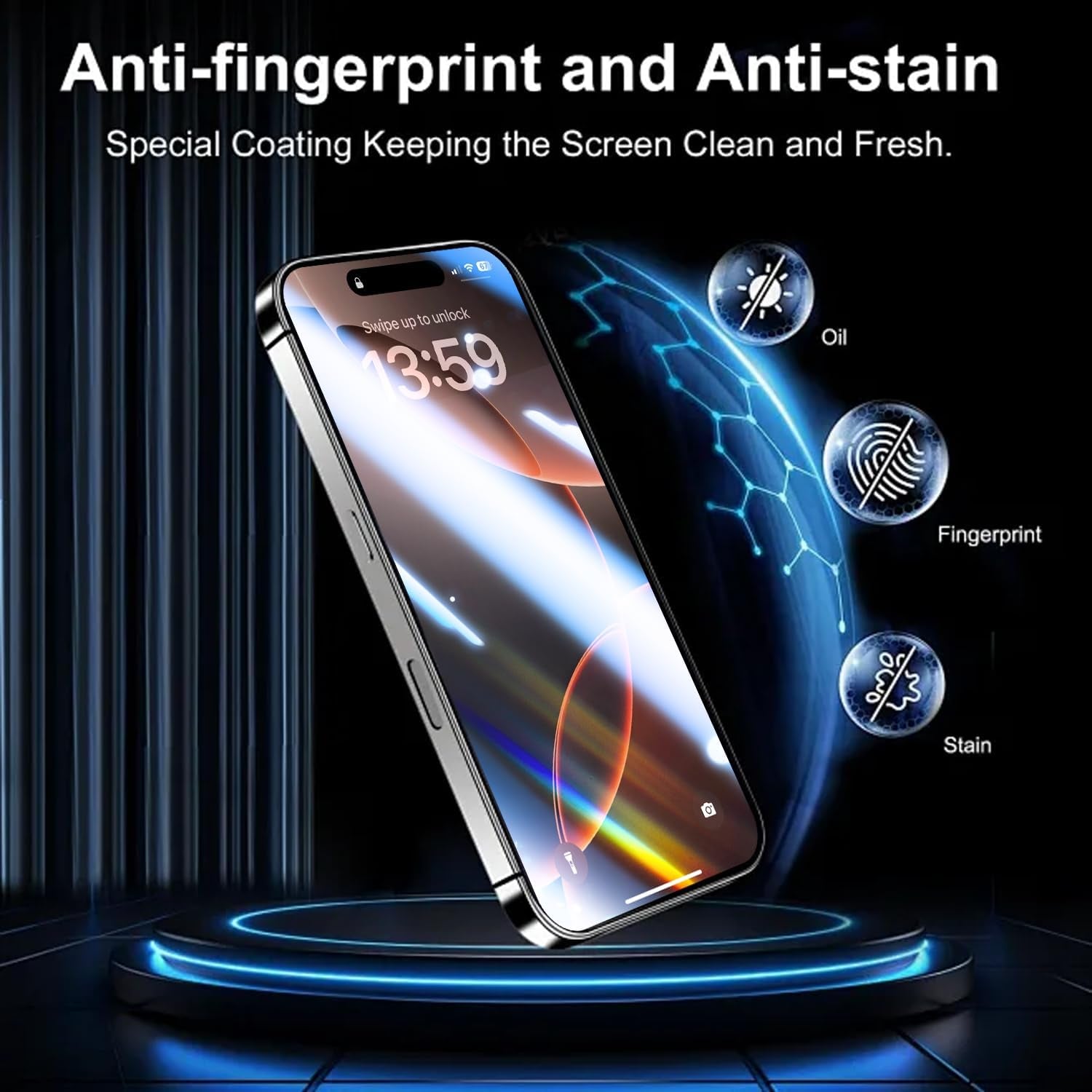 Full Edge Coverage Tempered Glass Screen Protector for Iphone 16 Pro Max 6.9 Inch, 2 Pack Edge Reinforcement, Self-Aligning Installation, Case Friendly HD Screen Protectors