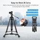 Universal Photography Tripod Dolly, Heavy Duty with 3" Rubber Wheels, Adjustable Legs and Carry Bag, 33 Lbs Capacity Tripod Wheels for Canon for Sony Cameras Camcorder Video Lighting- 3986