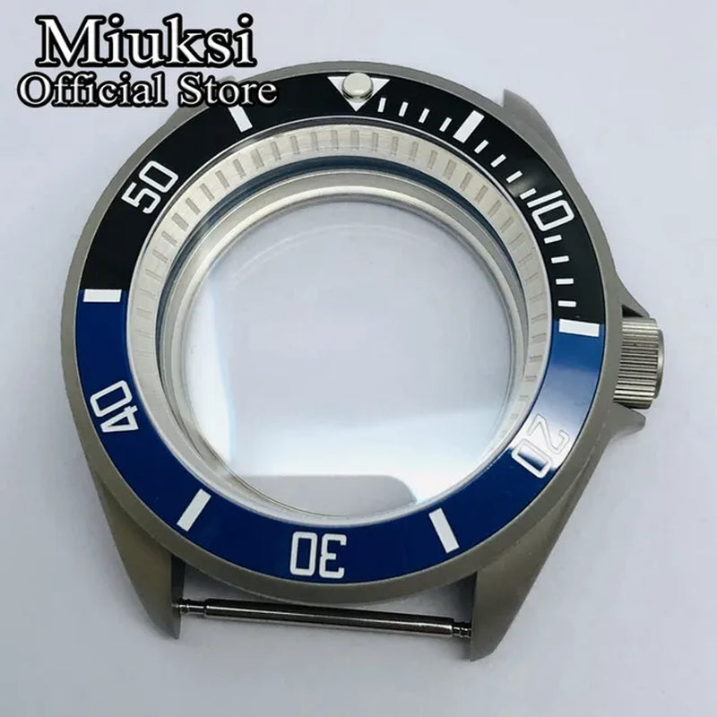 42Mm Watch Case Domed Sapphire Glass Ceramic/Titanium Bezel 200M Water Resistant Fit NH35 NH36 Movement