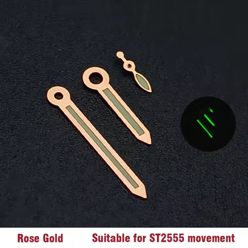 Watch ST2533/ST2557/ST2555/6497 Hands Green Luminous, Suitable for ST2557/ST2555/ST2533/6497 Movement Pointer Accessories