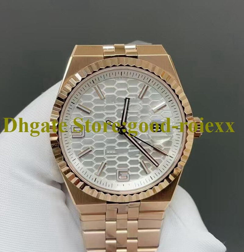 40Mm Men'S Blue White Watch Automatic Cal.7135 Movement Watches Men Flute Bezel Date Dweller 127336 Platinum 904L Steel 127334 Wristwatches