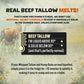 Whipped Beef Tallow and Manuka Honey Balm, 4Oz, Lavender, Grass Fed Grass Finished Organic Face Cream, Moisturizer, Body Lotion, Skin Care and Lip Balm (4 Oz, Lavender)