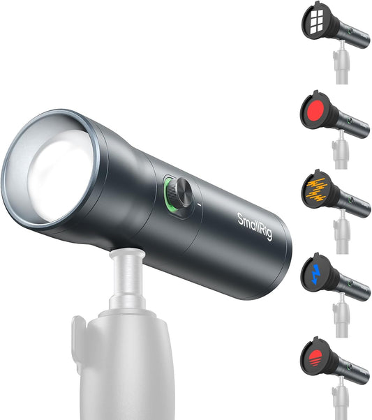 RGB LED Photography Flashlight, 7500Mah Aluminum Alloy Patterned Ambient Light, 4 Color Fill Light with 20 Patterned Light Filters, Perfect for Photo, Content Creation Accessorie RF10C 4634