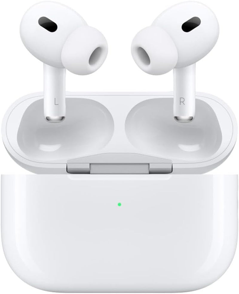 Airpods Pro 2 Wireless Earbuds, Active Noise Cancellation, Hearing Aid Feature, Bluetooth Headphones, Transparency, Personalized Spatial Audio, High-Fidelity Sound, H2 Chip, USB-C Charging