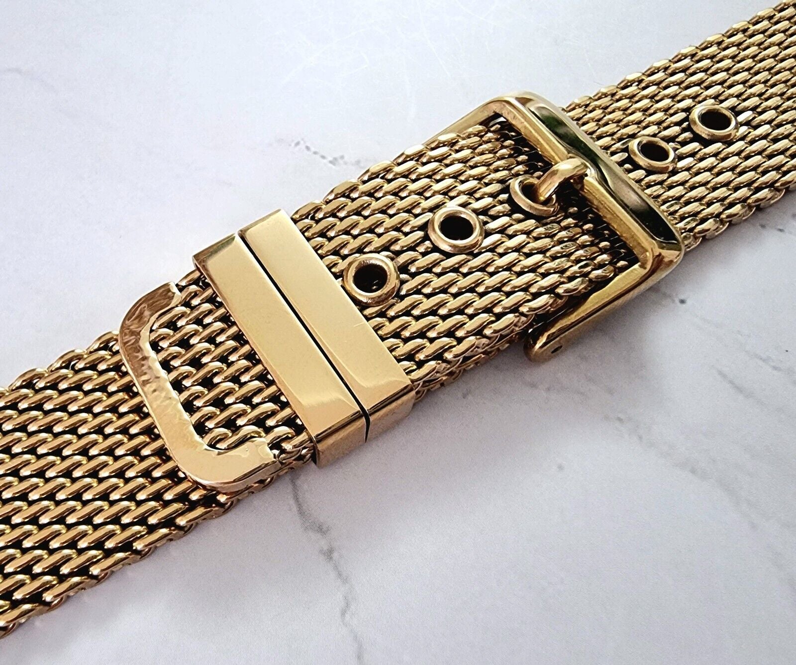 High Quality Shark Mesh Milanese Heavy Gold Watch Strap Band Mens 18Mm 20Mm 22Mm