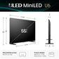 55" Class U6 Series Mini-Led 4K UHD Smart Fire TV (55U65QF, 2025 Model) - QLED, Native 144Hz, HDR10+, Dolby Vision IQ, Dolby Atmos, Game Mode Pro, ALLM, Alexa Built In, Black