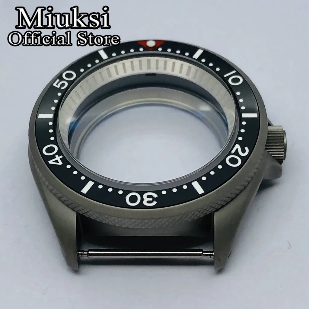 42Mm Watch Case Domed Sapphire Glass Ceramic/Titanium Bezel 200M Water Resistant Fit NH35 NH36 Movement