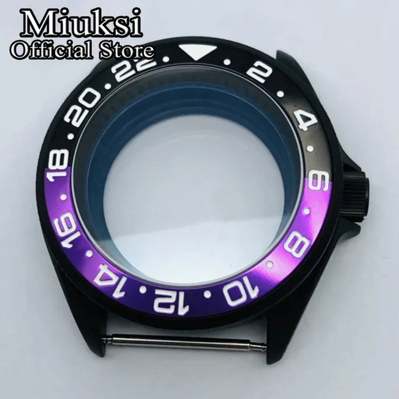 42Mm Watch Case Domed Sapphire Glass Ceramic/Titanium Bezel 200M Water Resistant Fit NH35 NH36 Movement