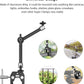 Clamp W/ 1/4" and 3/8" Thread and 9.8 Inches Adjustable Friction Power Articulating Magic Arm with 1/4" Thread Screw for LCD Monitor/Led Lights - KBUM2732B